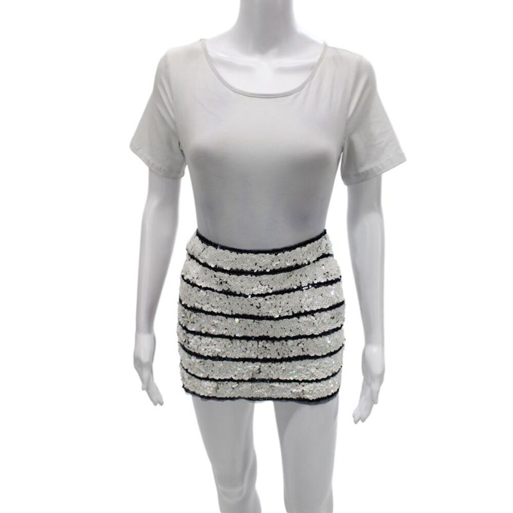 Gryphon New York Womens Mini Pencil Black Nylon Net Skirt Size S